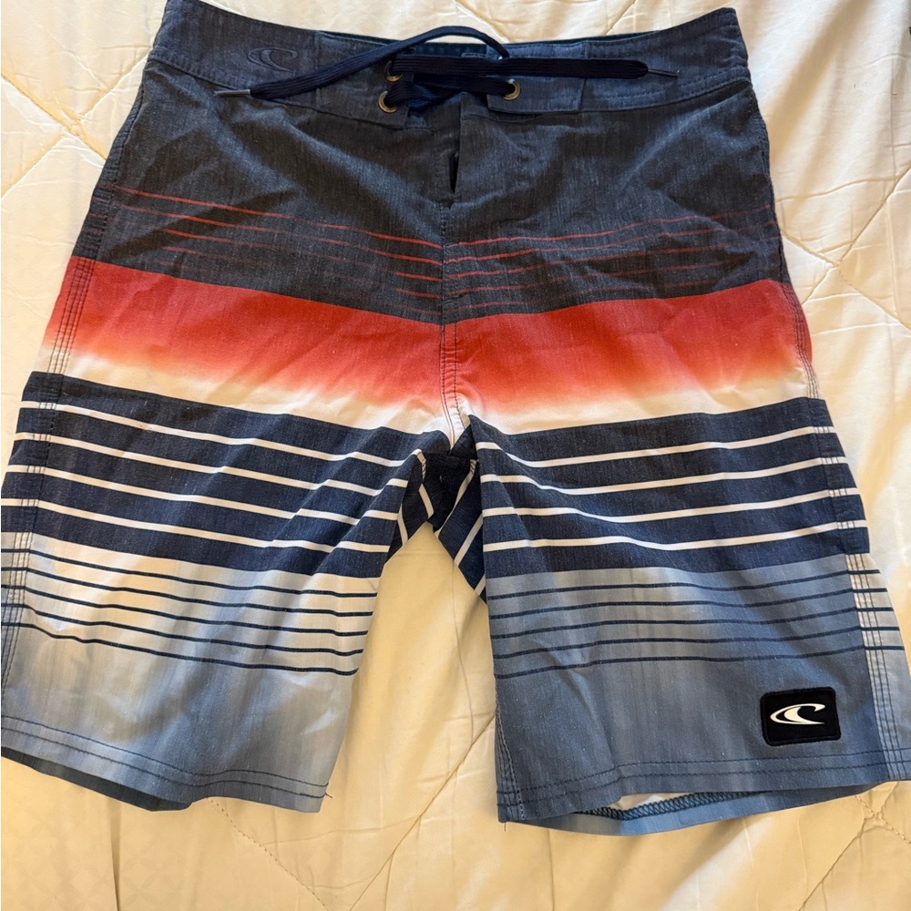 O'Neill Navy and Coral Board Shorts